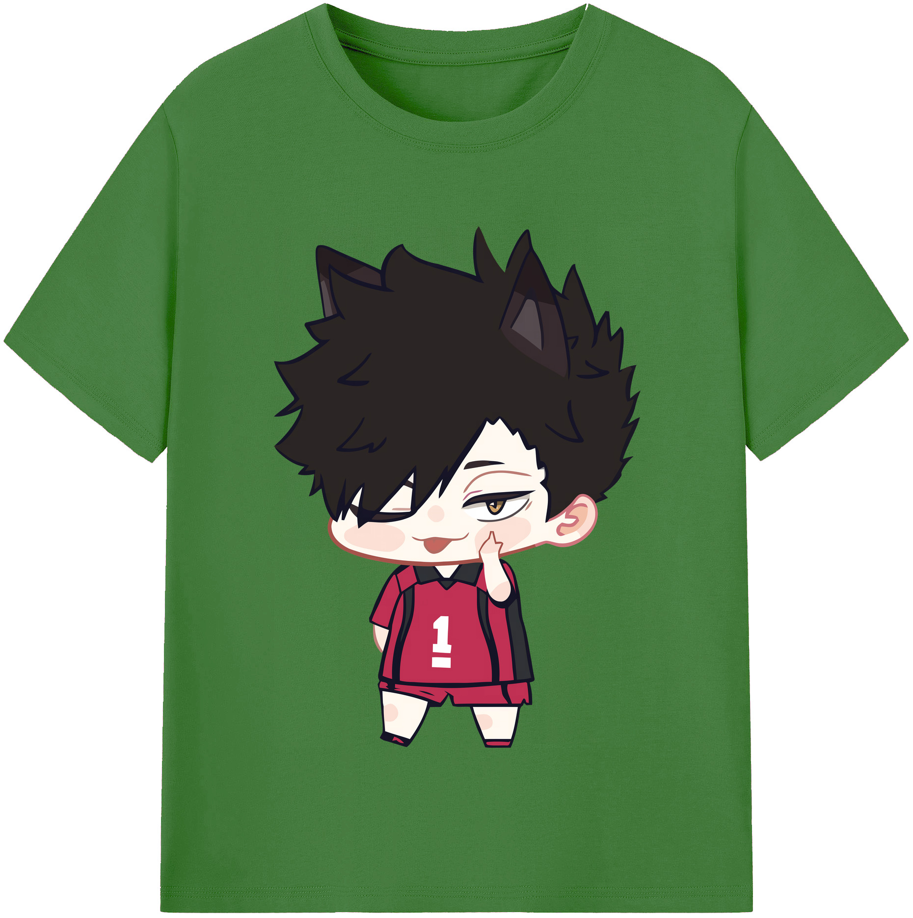 （画像用） ハイキュー!! Haikyu!! レディースカジュアルプリントTシャツ（綿100％）